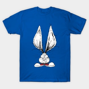 Cute Fuzzy Bunny with Awesome Chucks T-Shirt